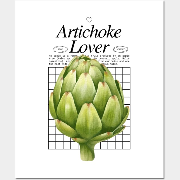 Artichoke Lover - Vegetable Addict - Gardener Wall Art by Millusti